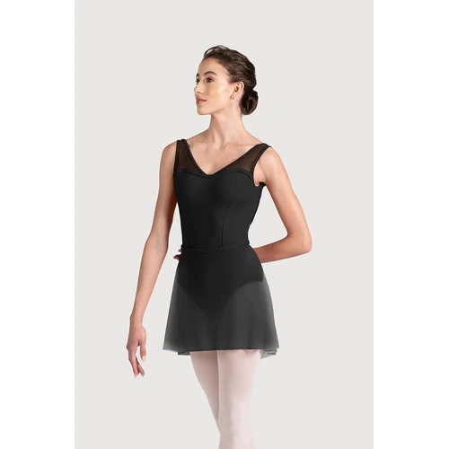 Bloch Mirella Miami Womens Mesh Skirt; Black; Adult Petite