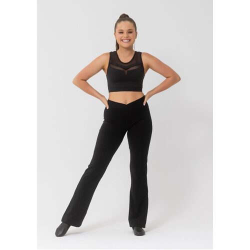 Studio 7 Molly Crop Top Adult Small; Black 