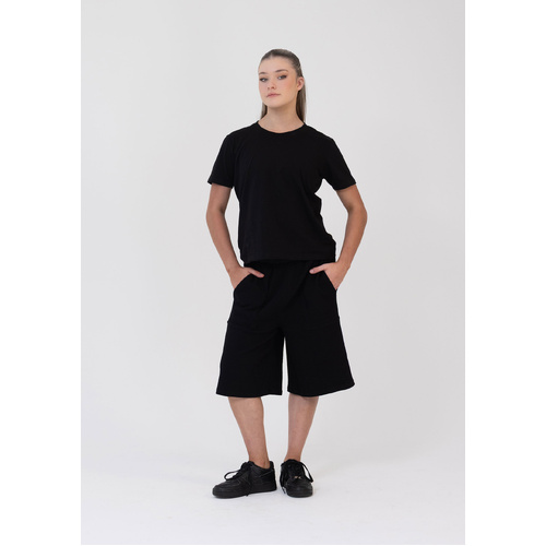 Studio 7 Classic Studio Tee; Black; Adult Small