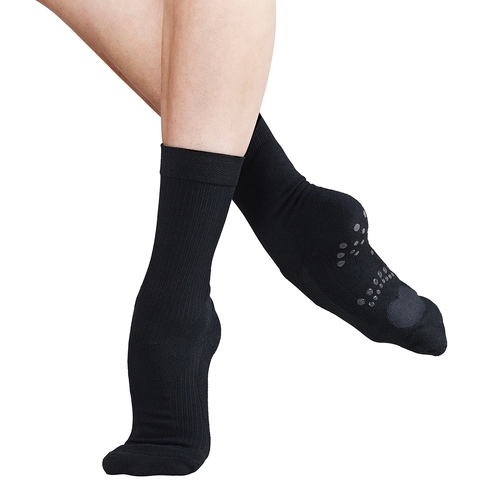 Energetiks PivotPerfect Dance Sock Adult X- Small; Black