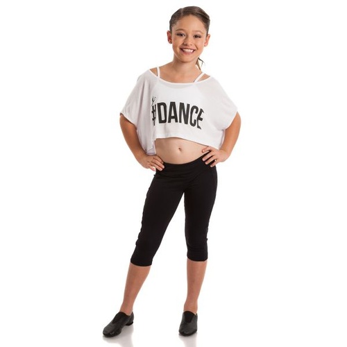 Energetiks Frankie Cropped Tee Child X- Large; White
