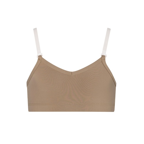 Energetiks Convertible Bra Top; Tan; Child Medium