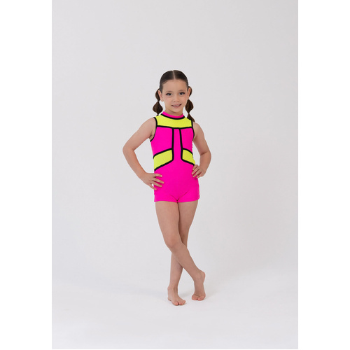 Studio 7 Ziggy Biketard; Pink Candy; Child X- Small