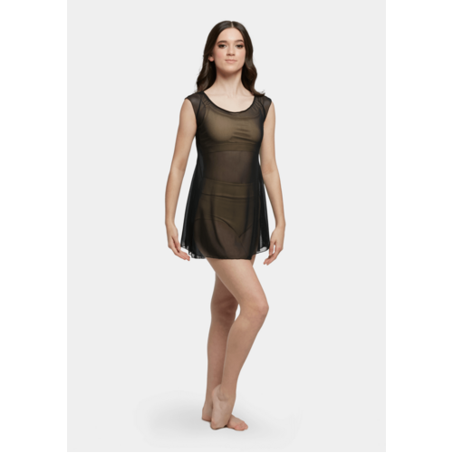 Studio 7 Mesh Slip Dress Child Small; Black
