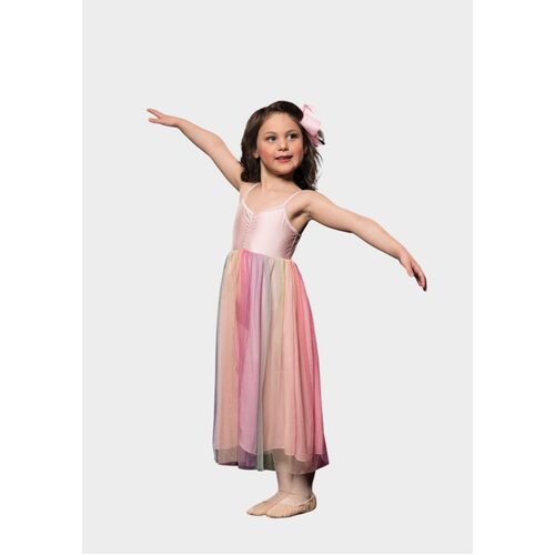 Studio 7 Rainbow Lyrical Dress Child X- Small; Pale Pink