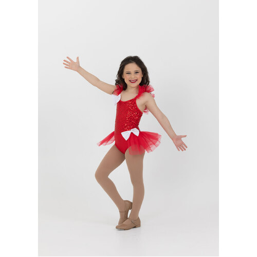Studio 7 Stevie Dress Child X- Small; Red