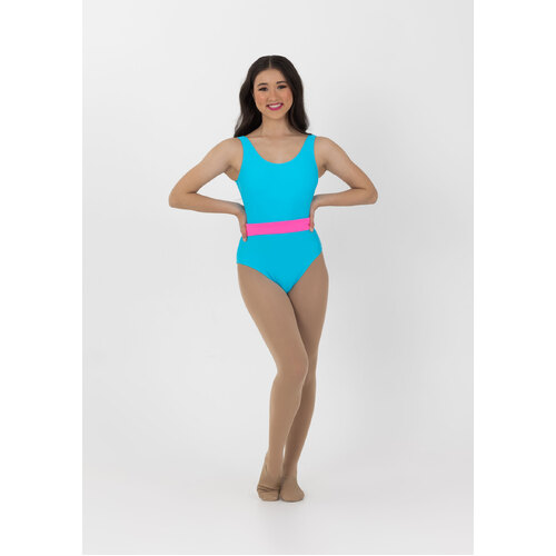 Studio 7 Neon Leotard Child Small; Neon Blue
