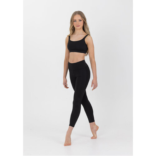 Studio 7 Performance Leggings Child X- Small; Black