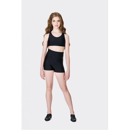 Studio 7 High Waisted Shorts Child X- Small; Black
