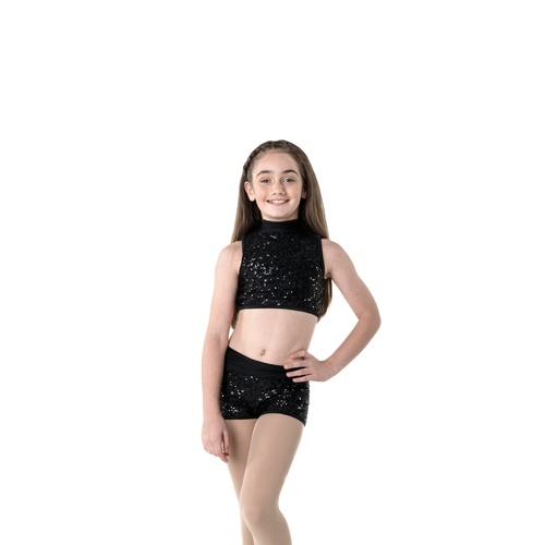 Studio 7 Attitude Shorts Child Large; Black