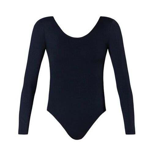 Energetiks Jesse Long Sleeve Leotard Child X- Small; Black