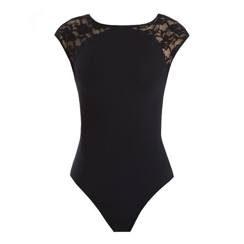 Energetiks Allison Lace Leotard Child Medium; Black
