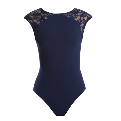 Energetiks Allison Lace Leotard Child Medium; Navy