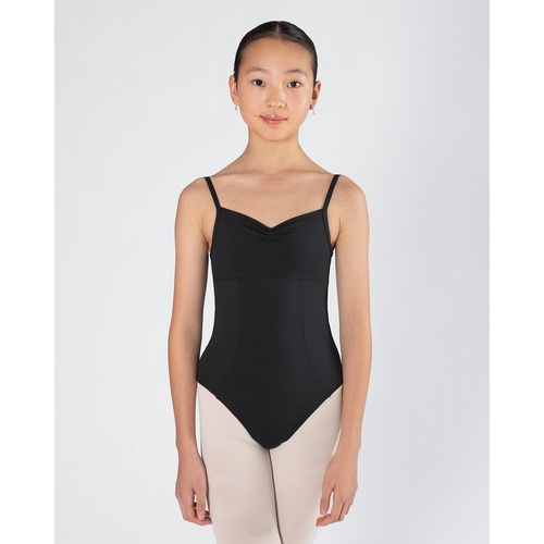 Energetiks Harmony Pleat Front Camisole; Black; Child Small