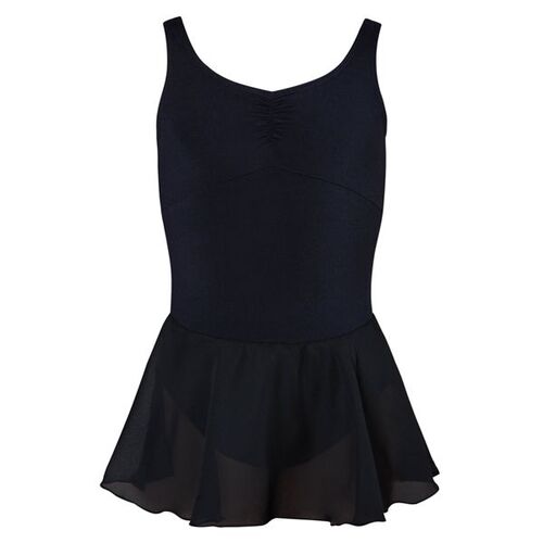 Energetiks Ashley Leotard with Skirt Child X- Large; Black