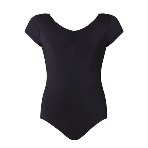 Energetiks Veronica Cap Sleeve Leotard Child Small; Black