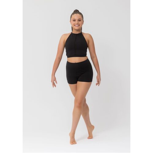 Studio 7 Piper Crop Top Child Small; Black