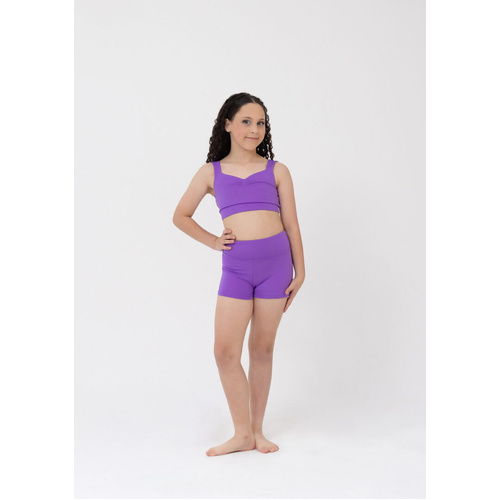 Studio 7 Renee Crop Top; Amethyst; Child Small