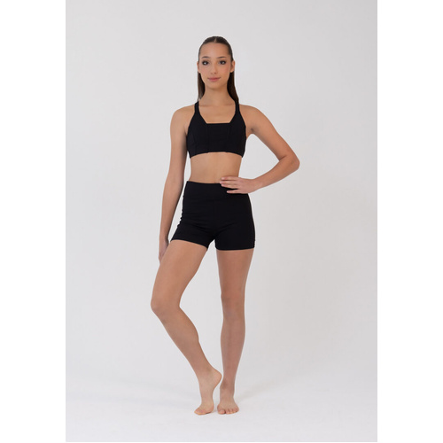 Studio 7 Remi Crop Top; Black; Child Small