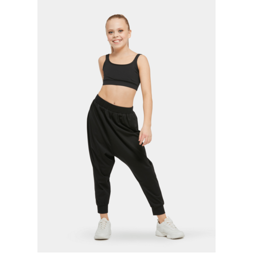 Studio 7 Unisex Harem Pants Child Small; Black