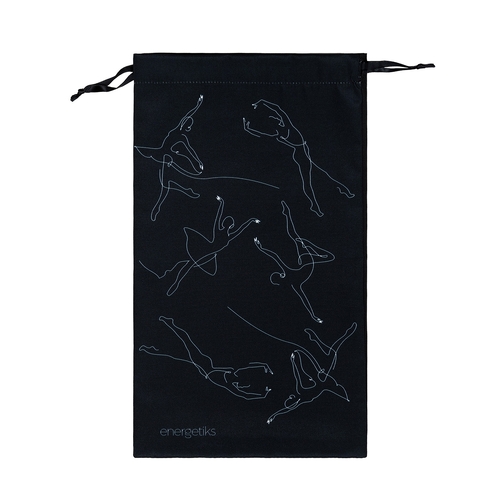 Energetiks Black Dance Shoe Bag; Design 1
