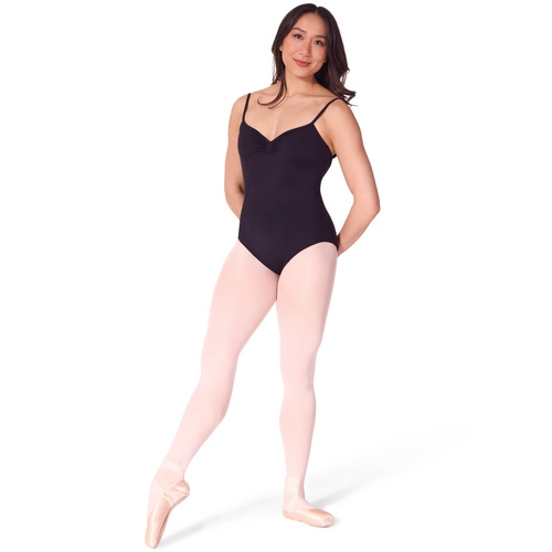 Capezio Soft Elegance Camisole Leotard with Bratek2; Adult X- Small; Black