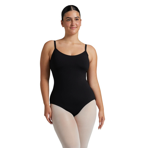 Capezio Soft Elegance Camisole Leotard with Bratek; Adult X- Small; Black