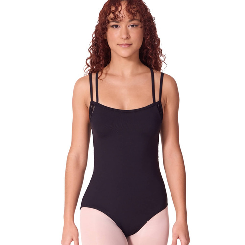 Capezio Soft Elegance Lace Camisole Leotard; Adult X- Small; Black