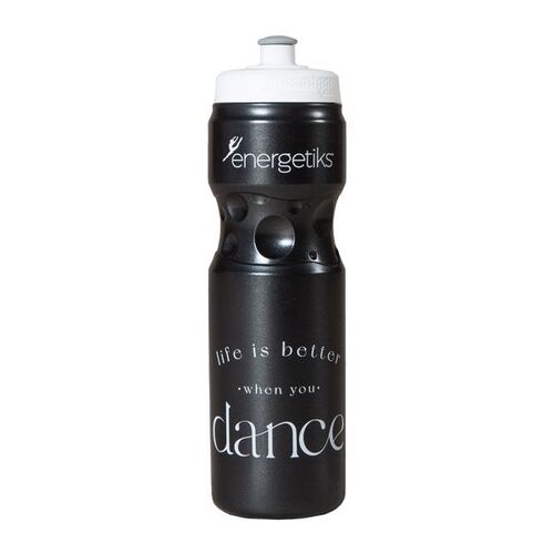 Energetiks Drink Bottle - Life is Better; Black