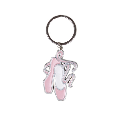 Energetiks Pointe Shoe Key Ring; Pink