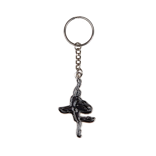 Energetiks Ballerina Silhouette Key Ring; Black