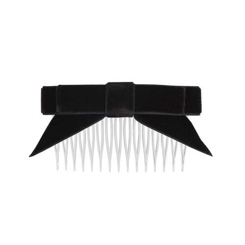 Energetiks Velvet Hair Bow with Tails; Black