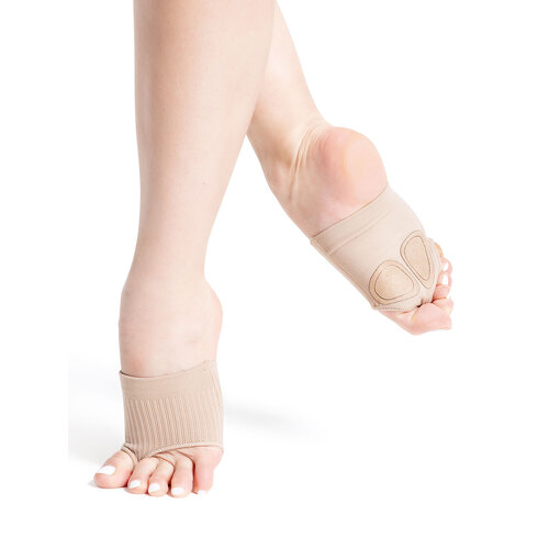 Capezio Lifeknit Footundeez Adult Petite; Skintone 01