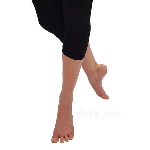 Hip Hop Hosiery Quattro 3/4 Footless Tight Adult Average; Black