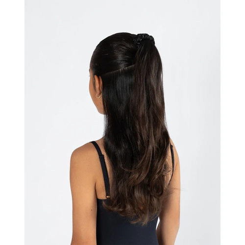 Energetiks Satin Silk Scrunchie - Twin Pack; Black