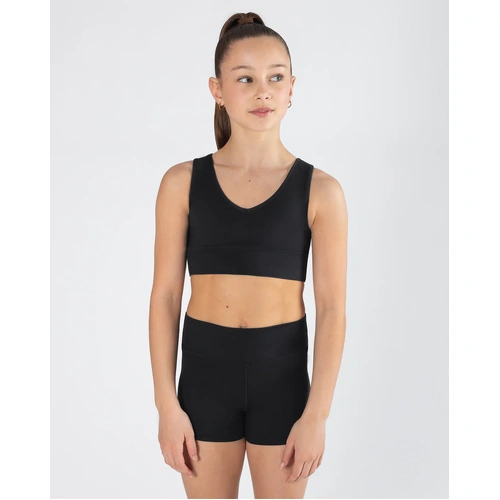 Energetiks Natalie 4-Way Crop Top; Black; Adult XXX- Small