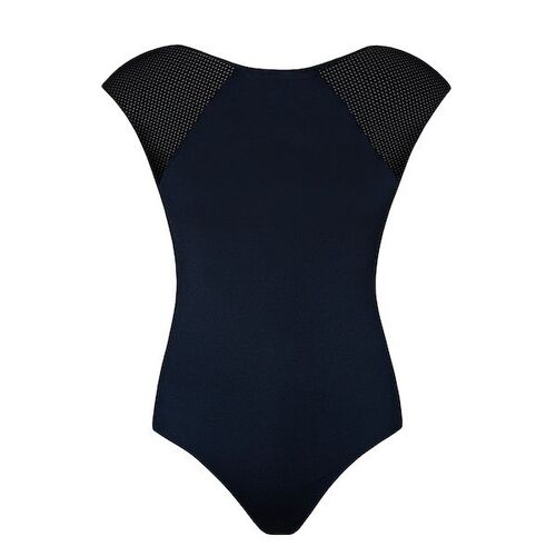 Energetiks Estella Leotard Adult XXX- Small; Black Sports Mesh