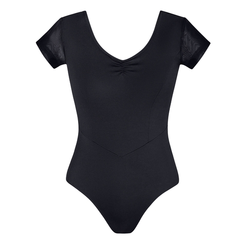 Energetiks Veronica Cap Sleeve Leotard Adult XXX- Small; Black