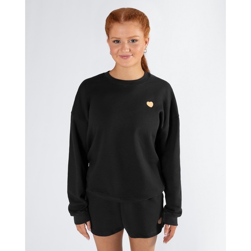 Sydney Crew Sweater V2; Orange Sherbert; Child Small