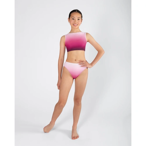 Energetiks Ombre High Cut Brief; Pink; Child Medium