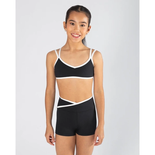 Colette Crop Top; Black; Child Medium