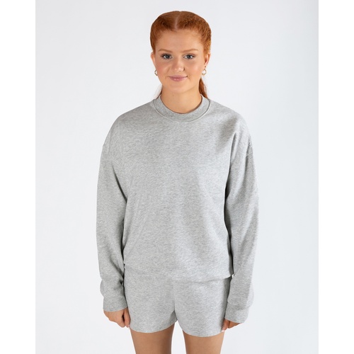 Energetiks Sydney Crew Sweater; Grey Marle; Child X- Small