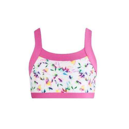 Energetiks Remi Twist Crop Top; Bloom; Child X- Small