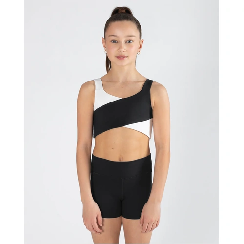 Izzy Crop Top; Black; Child X- Small