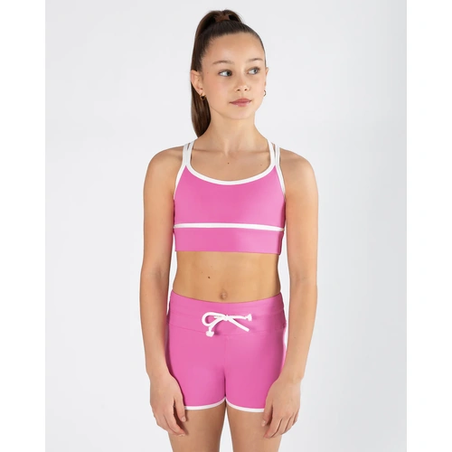 Energetiks Zuri Crop Top; Pink Blossom; Child X-Small