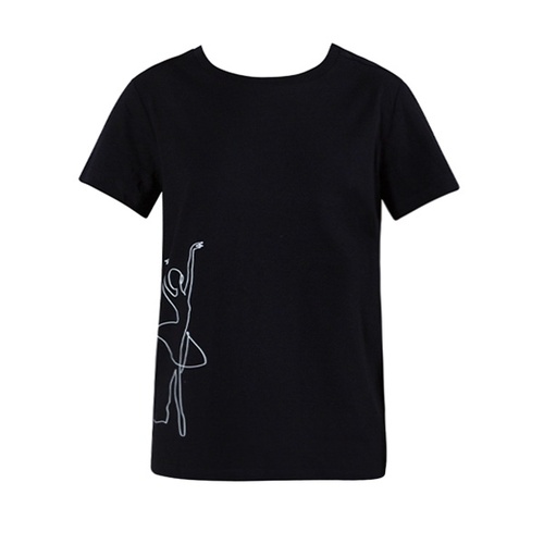 Energetiks Dancer Parker Tee; Child Small; Black