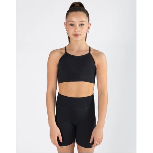 Energetiks Seamless Singlet; Black; Child X- Small