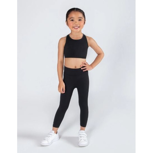 Energetiks Seamless Legging Set; Black; Child X- Small