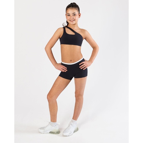 Energetiks Kara Contrast Short; Black; Child Small