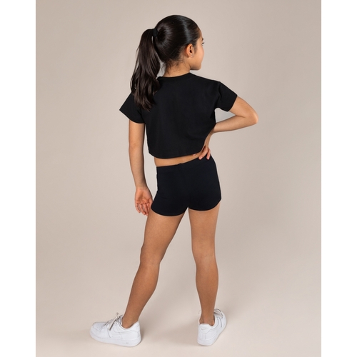 Energetiks Graphic Parker Cropped Tee Child Small; Black